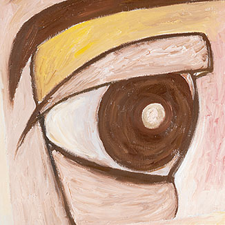 Gemälde mit grossem Auge