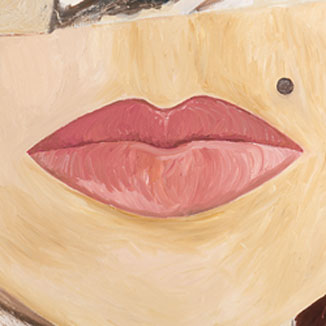 Gemälde mit Lippen